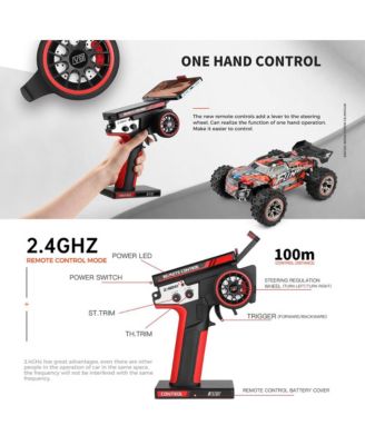 1:18 Scale 37 MPH High-Speed RC Truck with 4WD Brushless Motor, Alloy Frame & Oil Shock for Off-Road