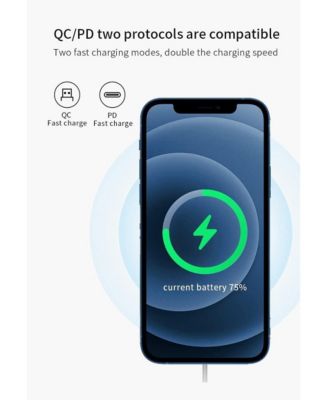 Magnetic Wireless Charger | 15W Magnetic Charging Pad with Built-in 3-Foot USB-C Cable for Charging iPhone 12/12 Pro / 12 Pro Max / 12 Mini