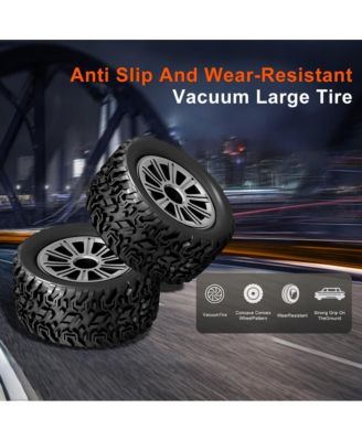 1:16 RC Monster Truck, 22 MPH High-Speed 4WD Off-Road Vehicle with LED Lights