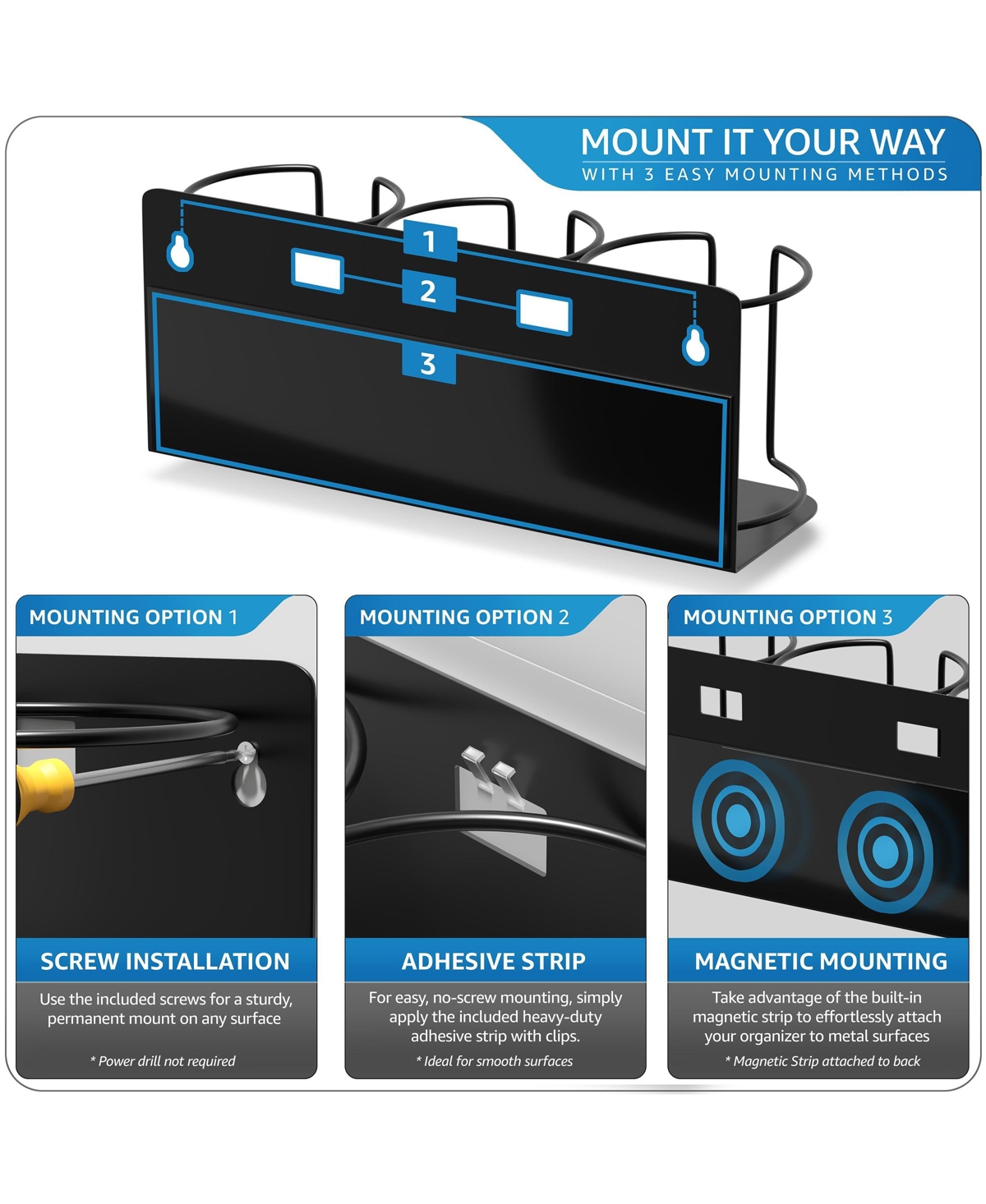 Sorbus Tumbler & Travel Mug Storage Rack - Versatile Organizer for Fridge, Oven