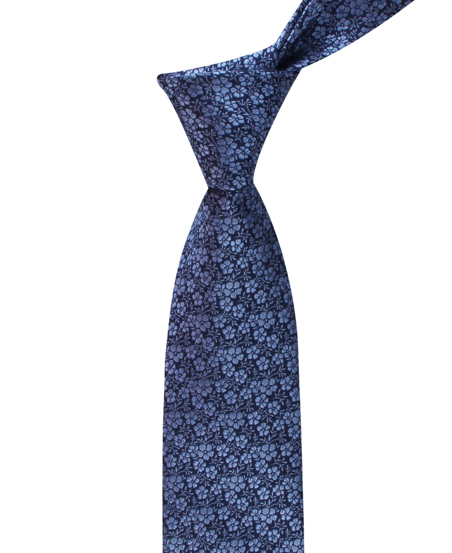 Мужской галстук Tommy Hilfiger Bartelt Floral Pattern Tie, цвет: Тёмно-синий — фото 5