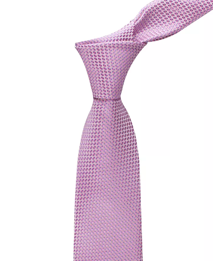 Men's Hans Micro Geometric Motif Pattern Tie - thumbnail 5