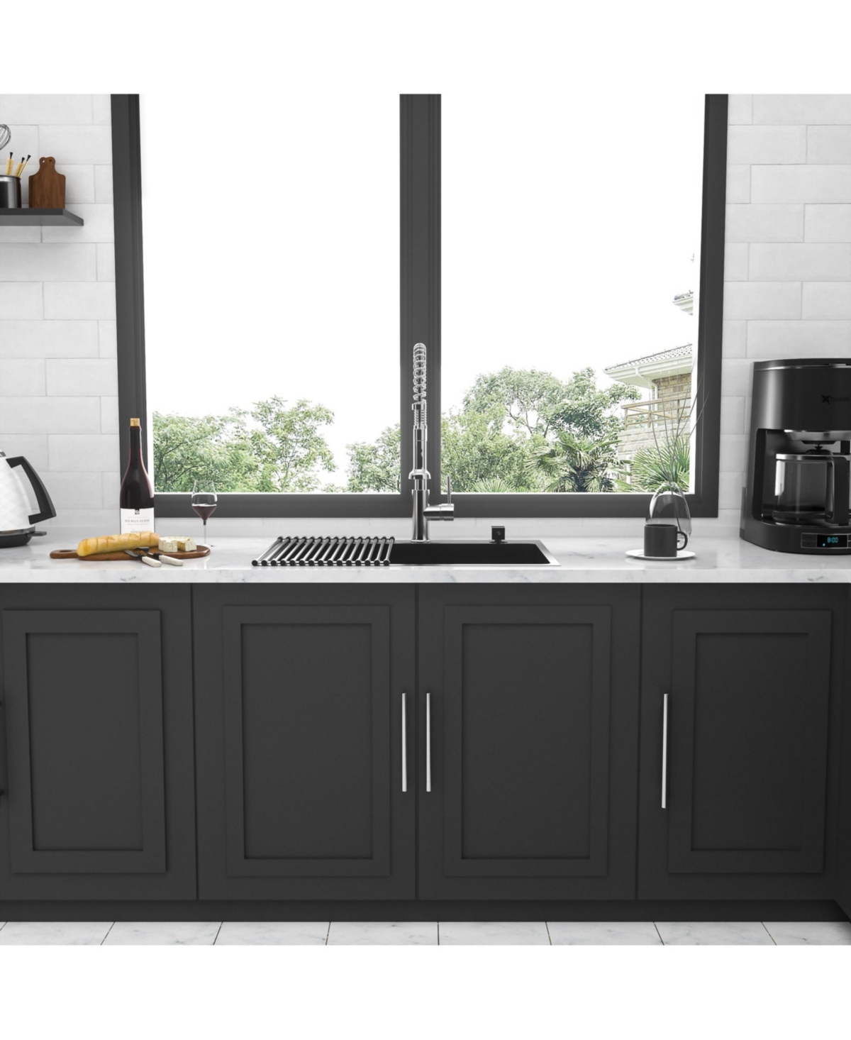 flynama huluwat 33x22x10inch Gunmetal Black Kitchen Sink Drop In Topmount Stainless Steel 16 Gauge