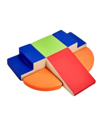 Foam Climbing Blocks Set for Kids Soft Play Indoor Activity Gym with Adjustable Shapes