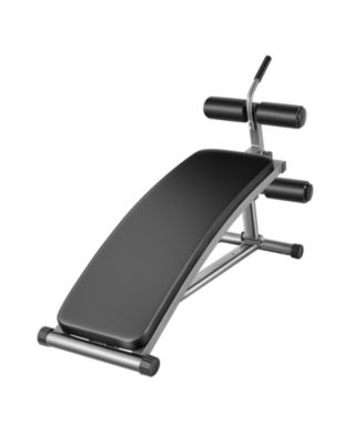 Sit Up Bench, Curved Decline Ab Bench with Reverse Crunch Handle and 6 Height Settings, 600 lb Capacity for Home Gym