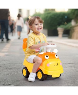 Ride On Toddler Push Car, Push Car for Toddler 19 to 36 Months, Kids Ride On Toy with Horn & Music