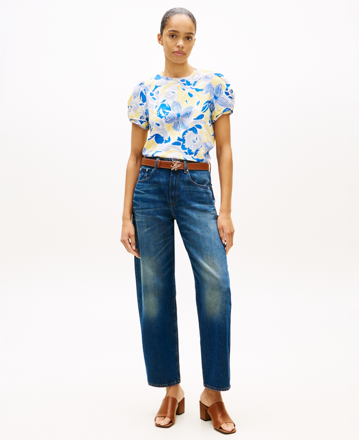 Tommy Hilfiger Women's Printed Crewneck Top