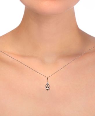 Morganite (1 ct. t.w.) & Diamond Accent Pendant Necklace in 10k Rose Gold