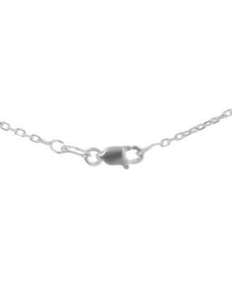 Tanzanite (5/8 ct. t.w.) & Diamond (1/10 ct. t.w.) Pendant Necklace in Sterling Silver