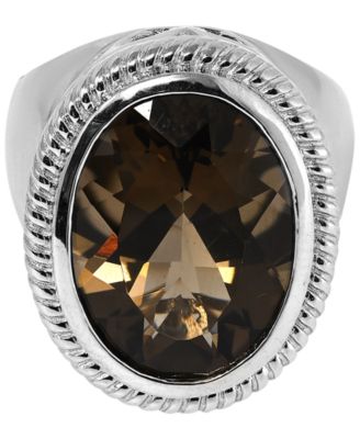 Smoky Quartz (10 ct. t.w.) Ring in Sterling Silver
