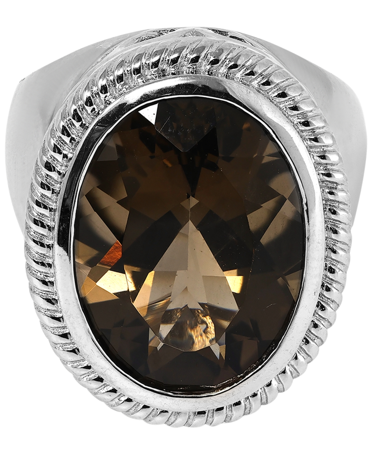 Macy's Smoky Quartz (10 ct. t.w.) Ring in Sterling Silver