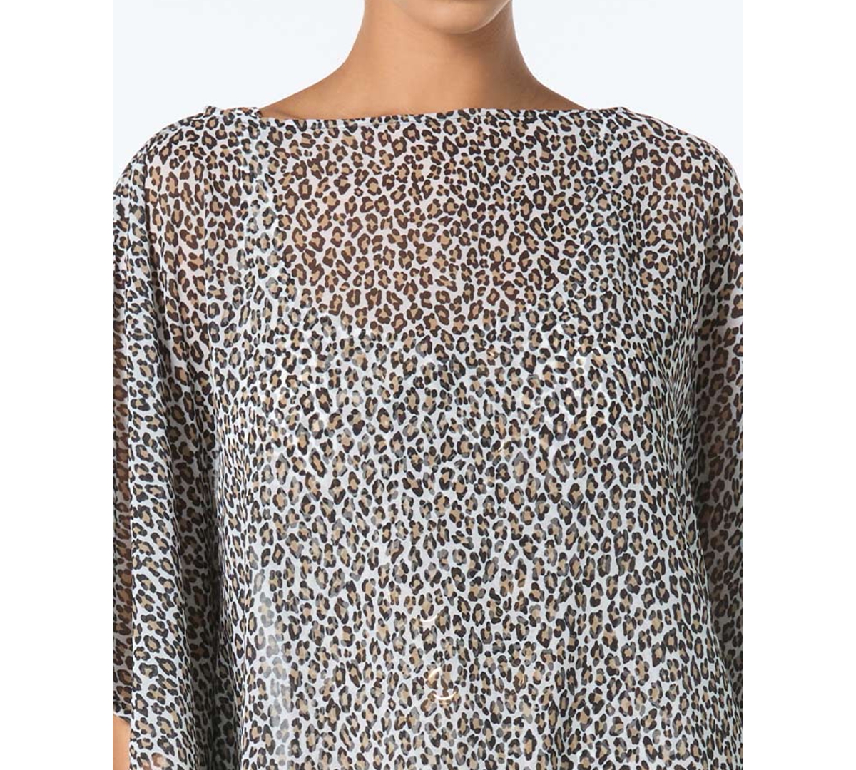 Michael Kors Women's Boat Neck Cover-Up Caftan