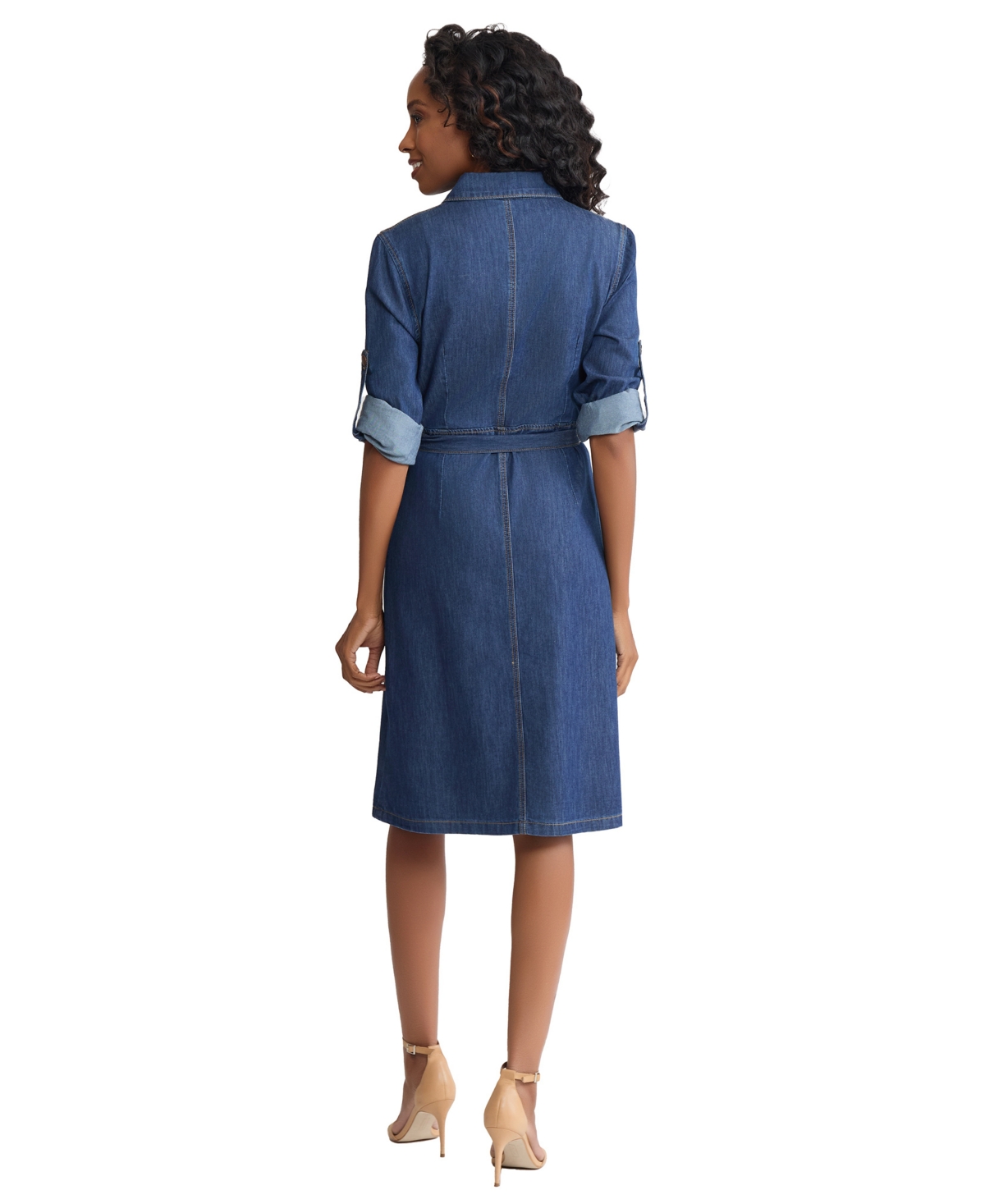 Jones New York Women's Midi Long-Sleeve Shirt Dress