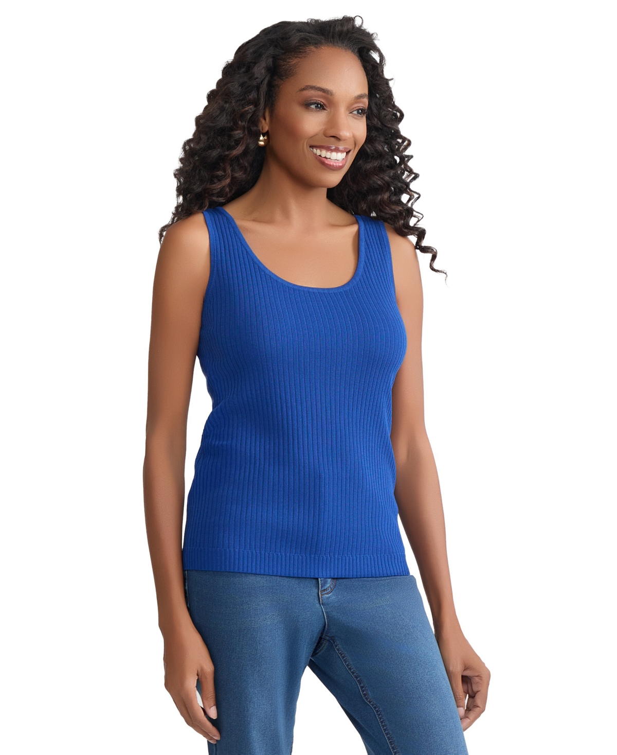Jones New York Women's Scoop Neck Tank Top