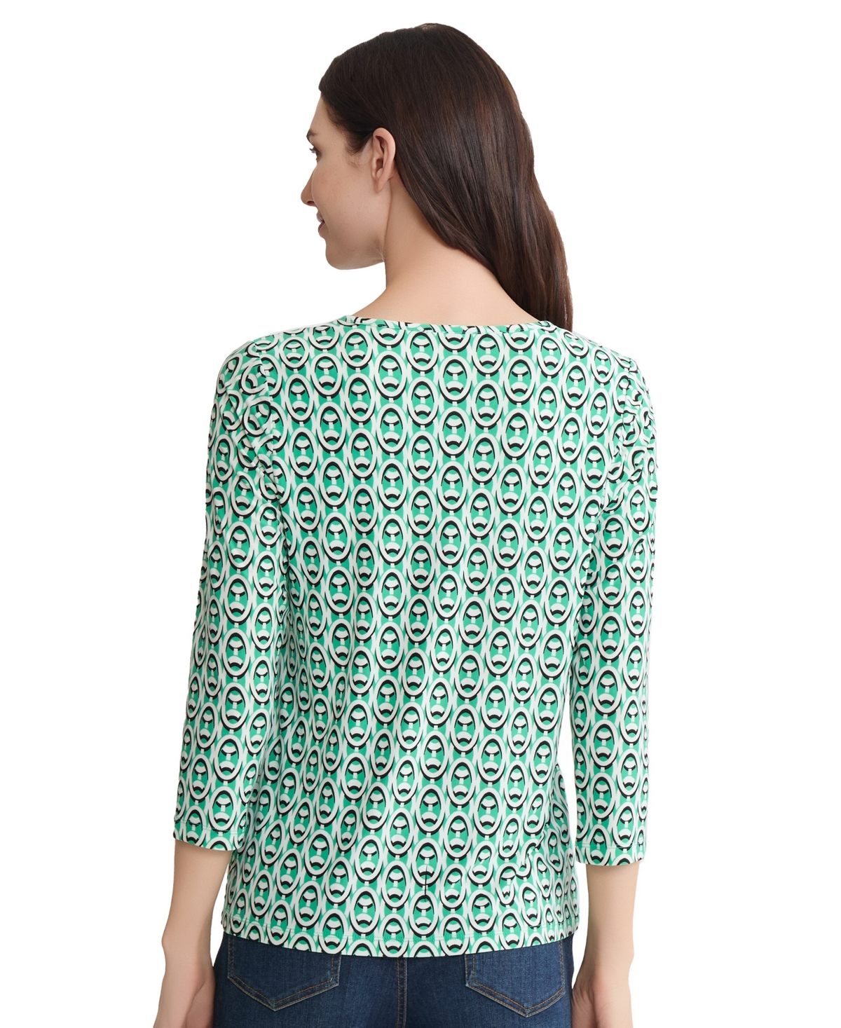 Jones New York Women's Keyhole Neck Top