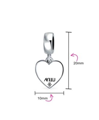 Heart Pride Gay Rights Dangle Charm Bead Sterling Silver Fits European Bracelet