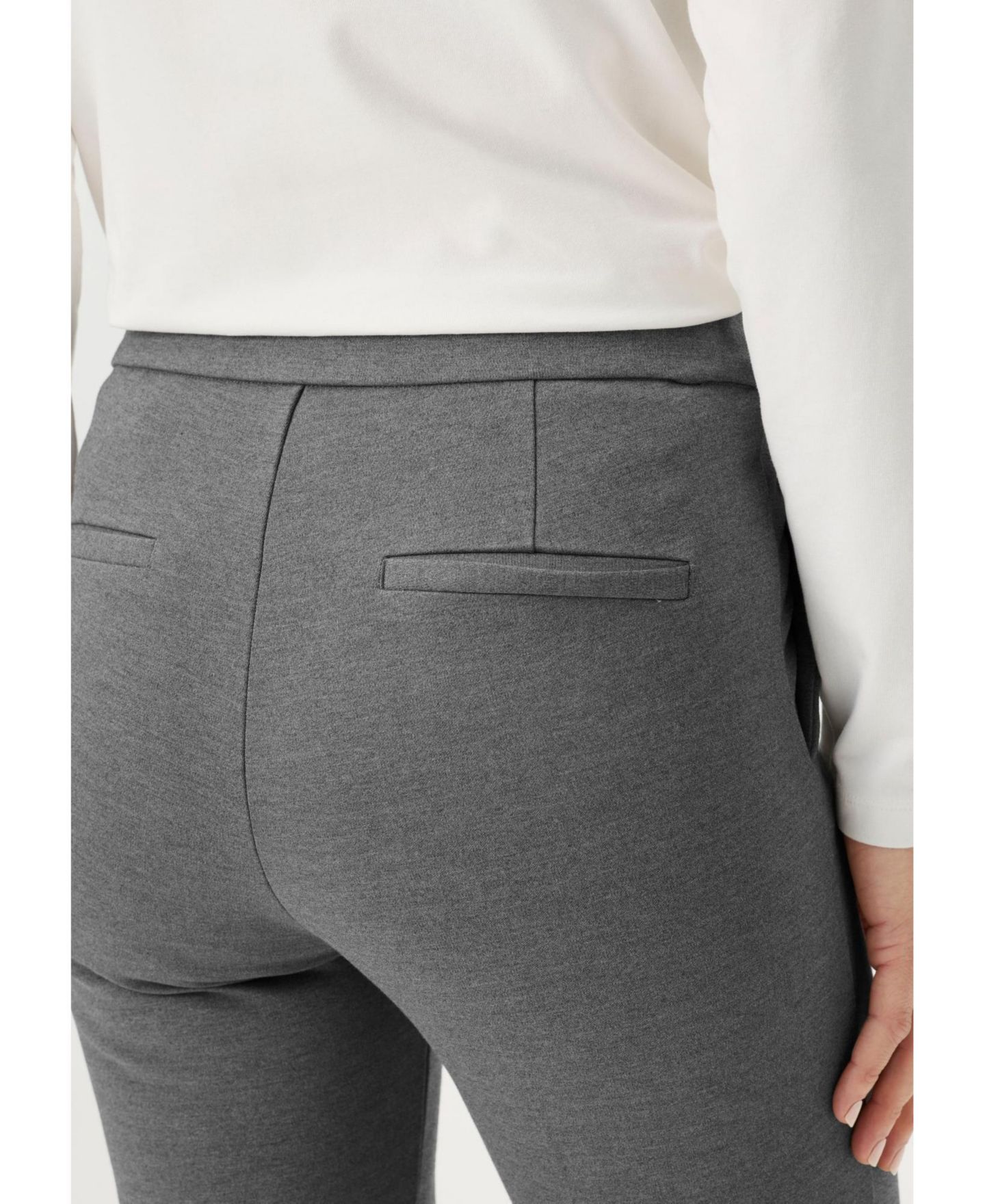 Женские брюки Olsen Pia Fit Stretch, цвет: Серый каменный меланжевый — фото 5