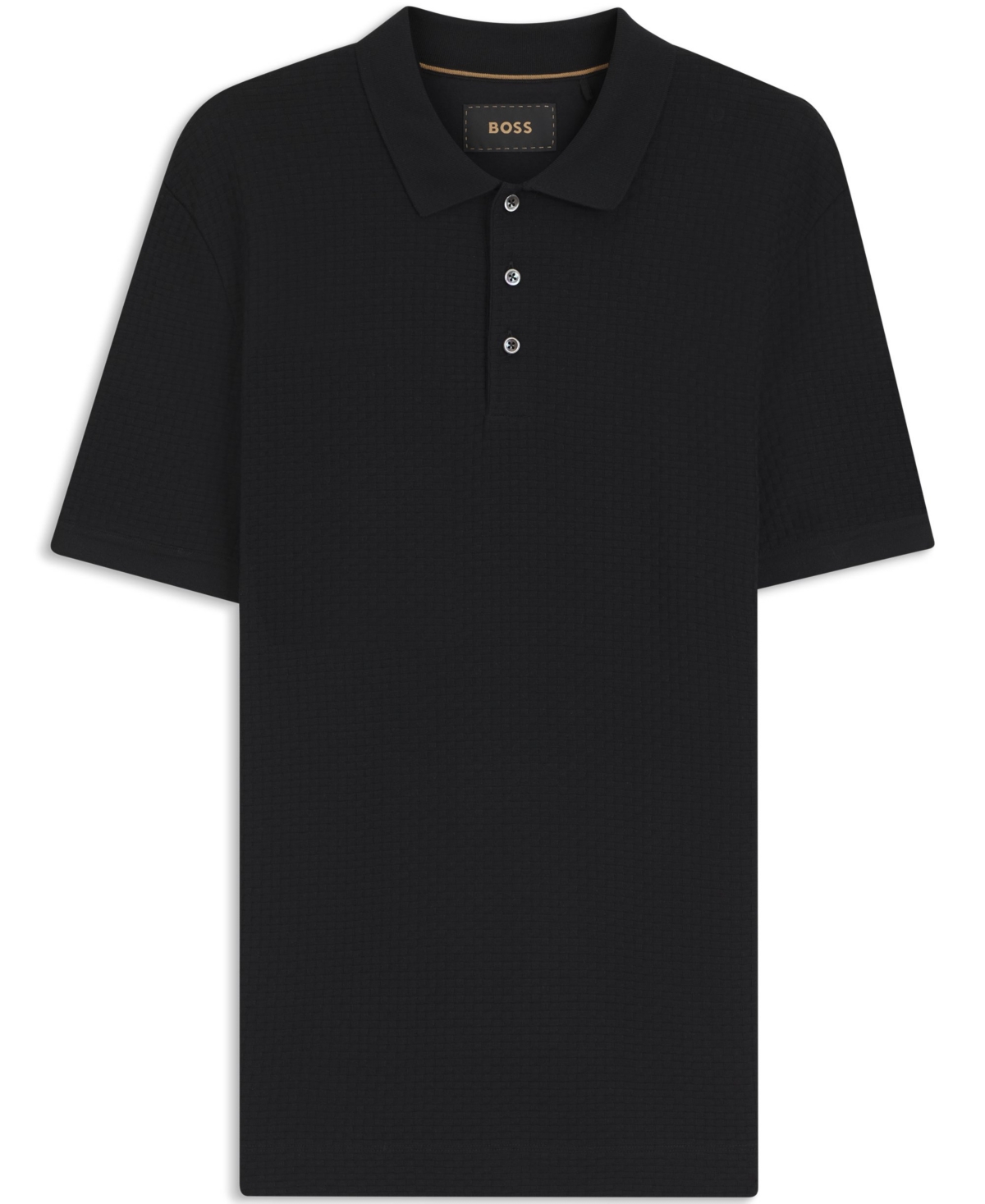 Boss by Hugo Men's Mercerized Cotton Basket Weave Polo Shirt