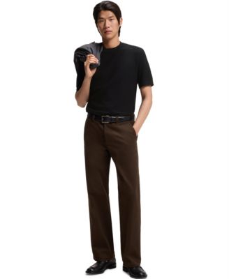 Men's Mercerized Cotton Basket Weave T-Shirt