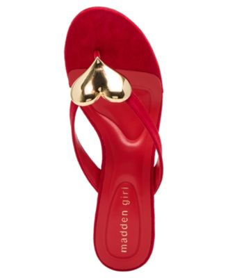 Women's Heartbeat Embellished High-Heel Thong Sandals