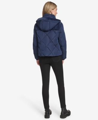 Women's Tayte Mixed Media Hooded Puffer Jacket