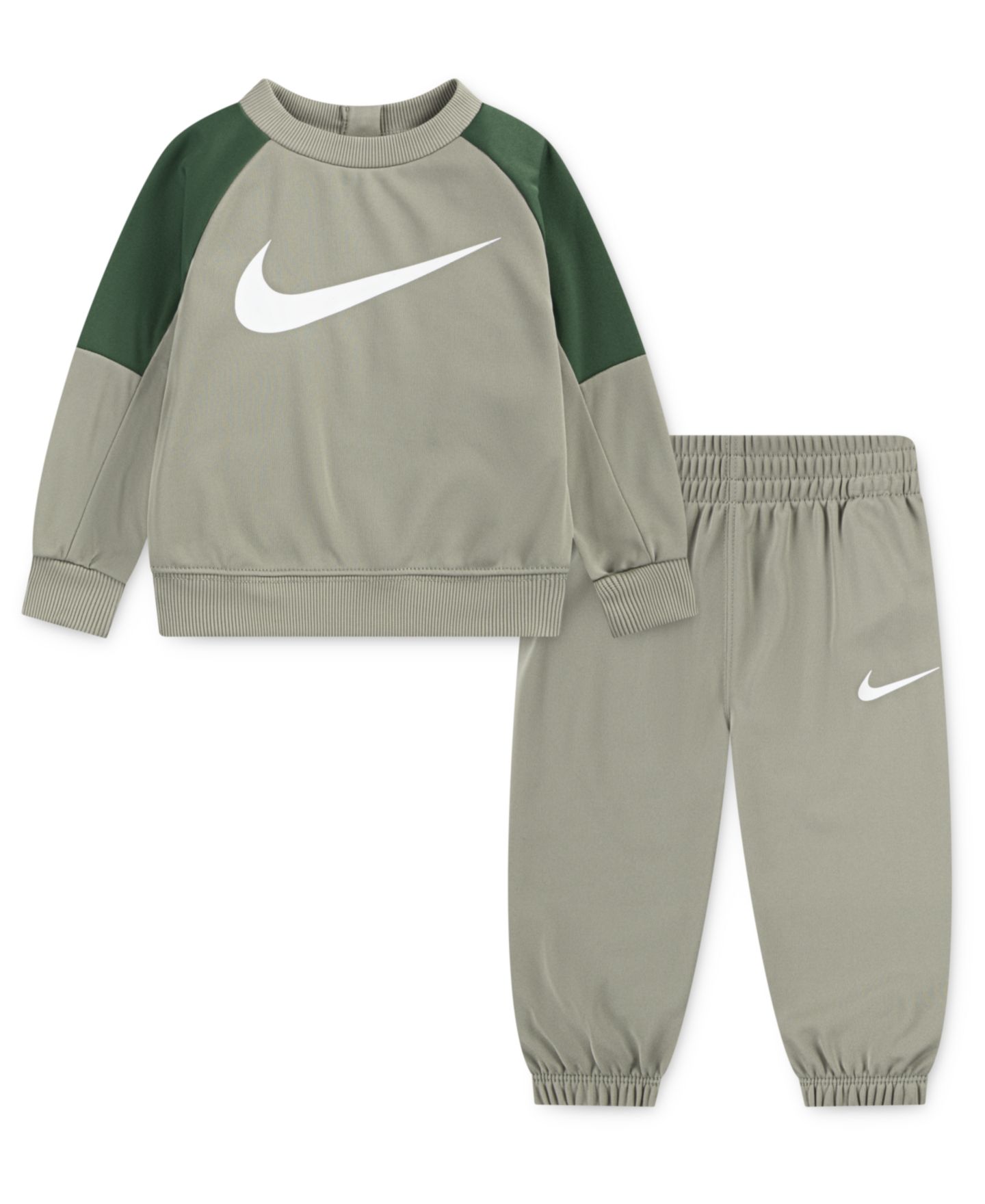 Детский комплект Nike Lifestyle Essentials для малыша: свитшот и джоггеры, 2 предмета, цвет: Оливковый — фото 1