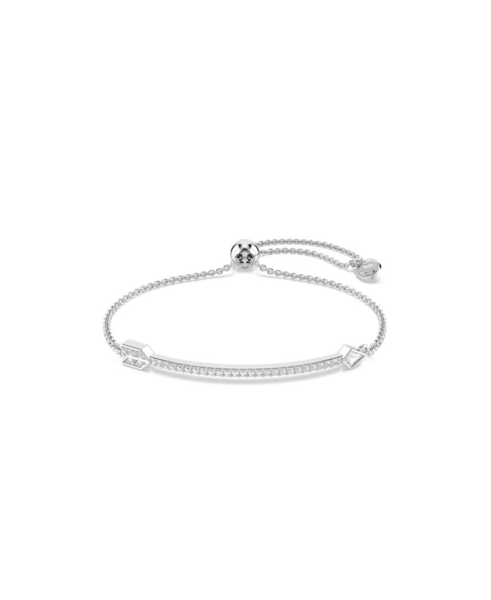 Swarovski Mixed Cuts, Arrow, White, Rhodium Plated Bracelet