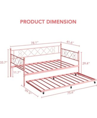 Easy Assembly Daybed Space Saving, for Living Room, Guest Room