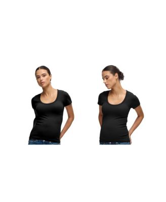 Maternity Ingrid + Isabel Seamless Rib Short Sleeve Crew Tee