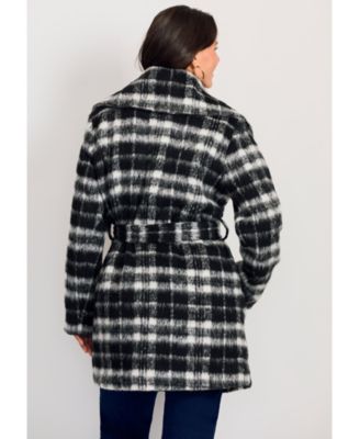 Women's Wing Collar Belted Coat