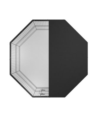 Dog Playpen, 8-Panel Foldable Metal Exercise Pen w/ Top Cover, 24 in H, Puppy Fence w/ Ground Stakes, Indoor/Outdoor