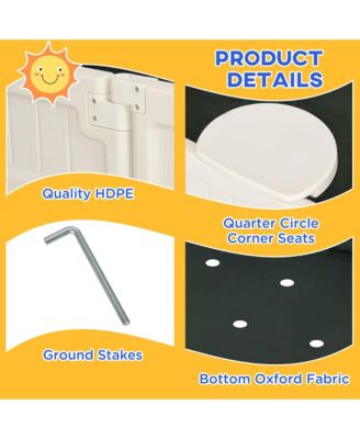 Kids Outdoor Backyard box with Covering Liner, for 3-12 years old