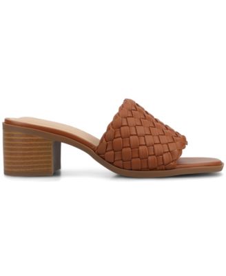 Women's Fylicia Woven Block Heel Slide Sandals