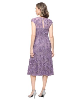Women's Sweetheart-Neck Lace Sequin Soutache Dress