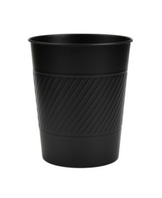 5 Liter Waste Basket Can for Garbage, Round Open Top Trash Can for Bathroom Bedroom, Kitchen, Stainless Steel, Fingerprint Resistant