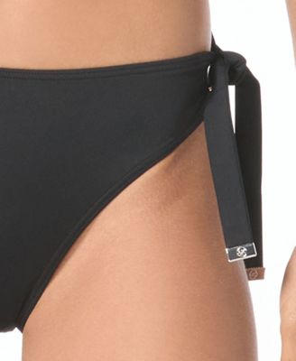 Michael Kors Women's Grommet Mid Rise Swim Bottoms