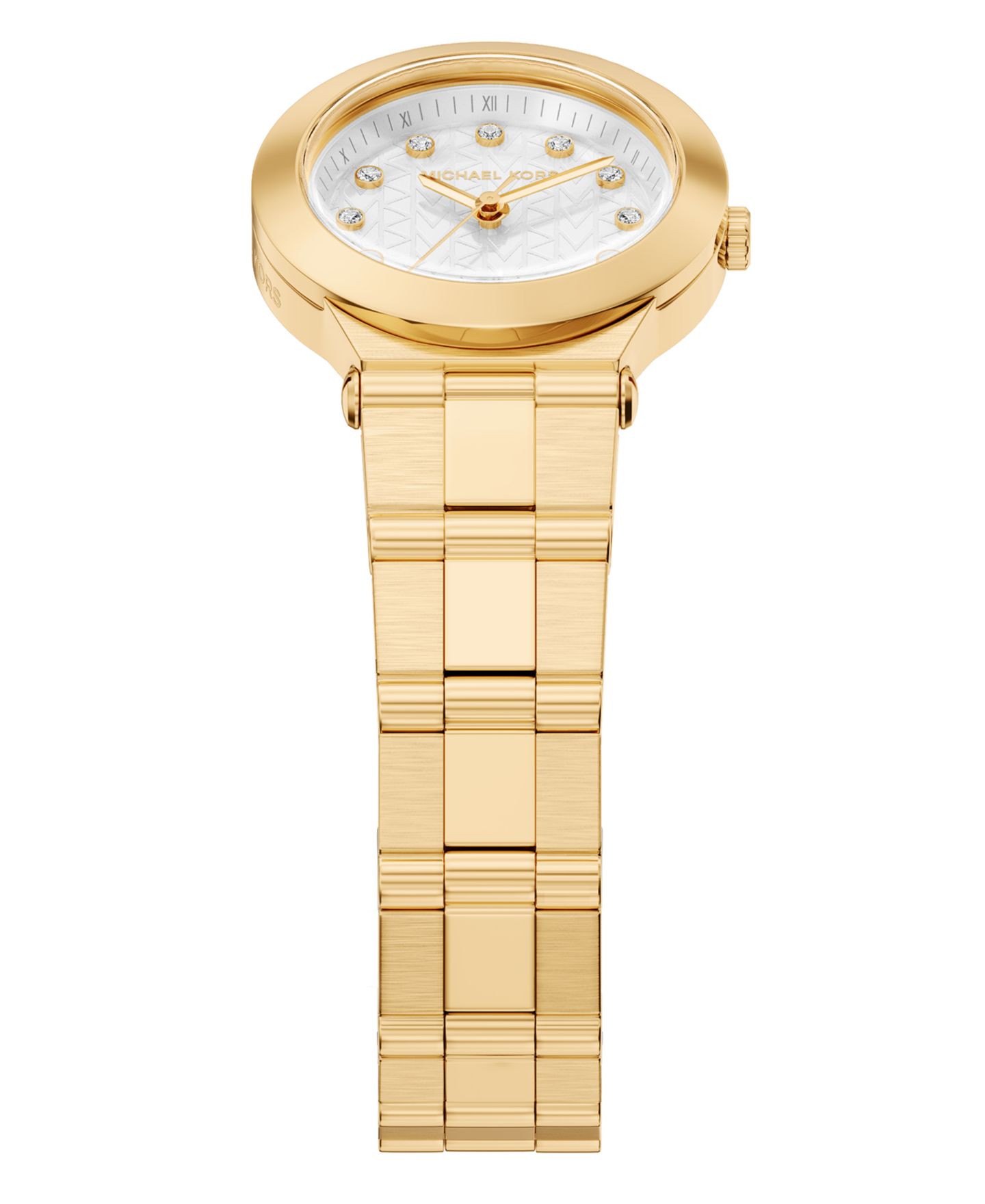 Женские часы Michael Kors Billie Three-Hand Gold-Tone Stainless Steel Watch, 26mm — фото 4