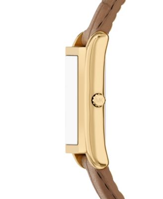 Women's Essex Three-Hand Brown Leather Watch, 26x36.5mm