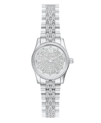 Women's Lexington Three-Hand Silver-Tone Stainless Steel Watch, 26mm
