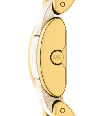 Women's Darrington Two-Hand Alabaster Acetate and Gold-Tone Stainless Steel Watch, 24mm