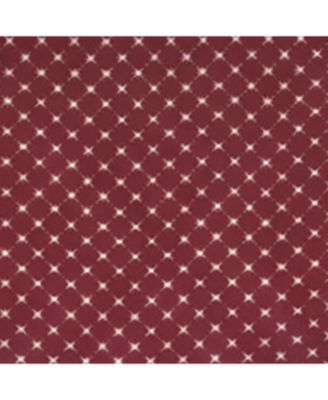 Passat Cornice 100% Cotton Rod Pocket Window Valance 50" x 17" Red