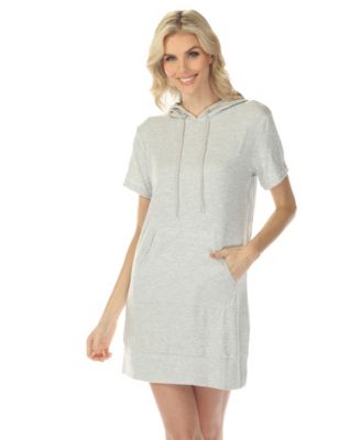 Women's Short Sleeve Hoodie Dress
