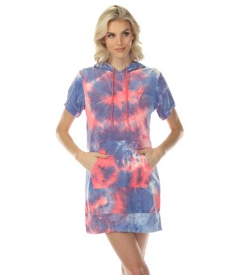 Women's Short Sleeve Hoodie Dress