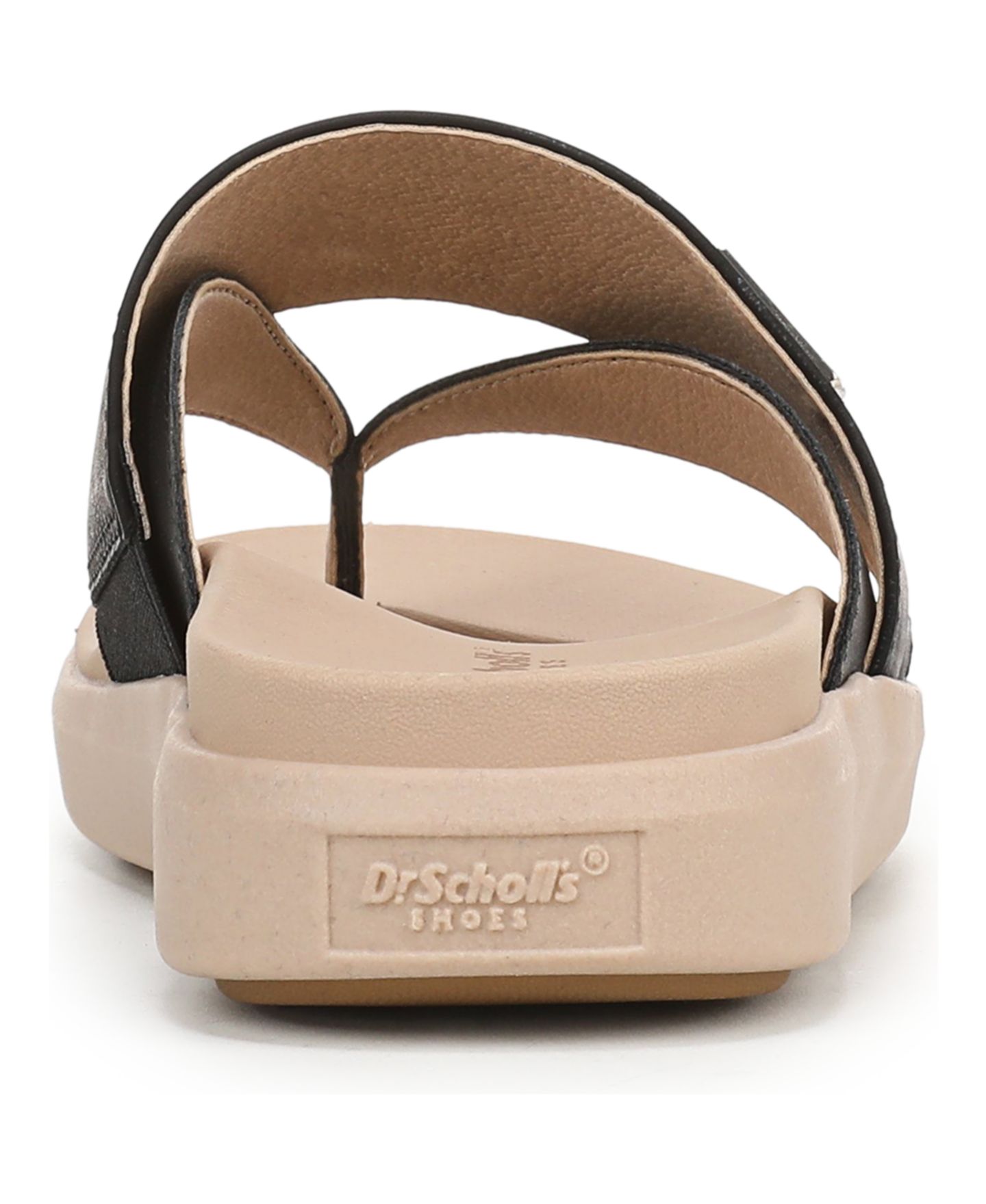 Женские сандалии Dr. Scholl's All Day Thong, цвет: Чёрная искусственная кожа — фото 3