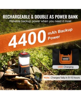 All-in-One Rechargeable LED Camping Lantern, 1000LM, 360° Illumination, 4 Lighting Modes, USB Charging