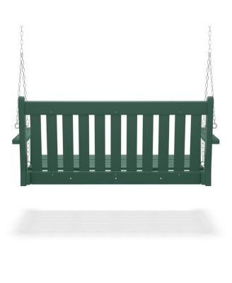 Outdoor Patio HDPE Hanging Front Porch Swing Bench