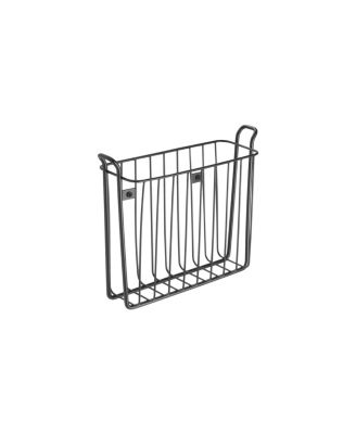 Metal Wall Mount Decorative Magazine Rack Organizer Bin Basket