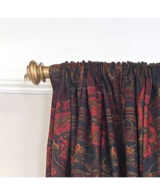 Espadas 100% Cotton Rod Pocket Window Curtain set of 2 Panels
