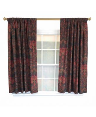Espadas 100% Cotton Rod Pocket Window Curtain set of 2 Panels