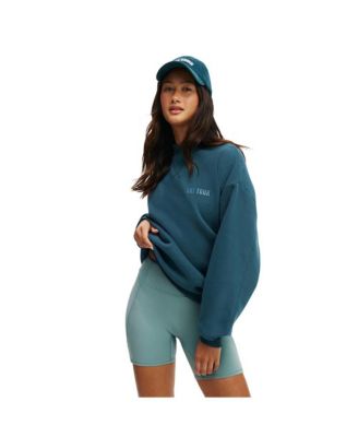 Women's Active Plush Mock Neck Sweatshirt